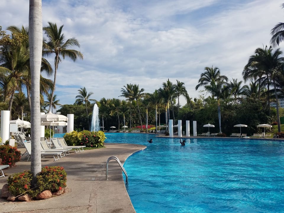 Grand Bliss Pools, these are a bit more quiet than the Grand Mayan