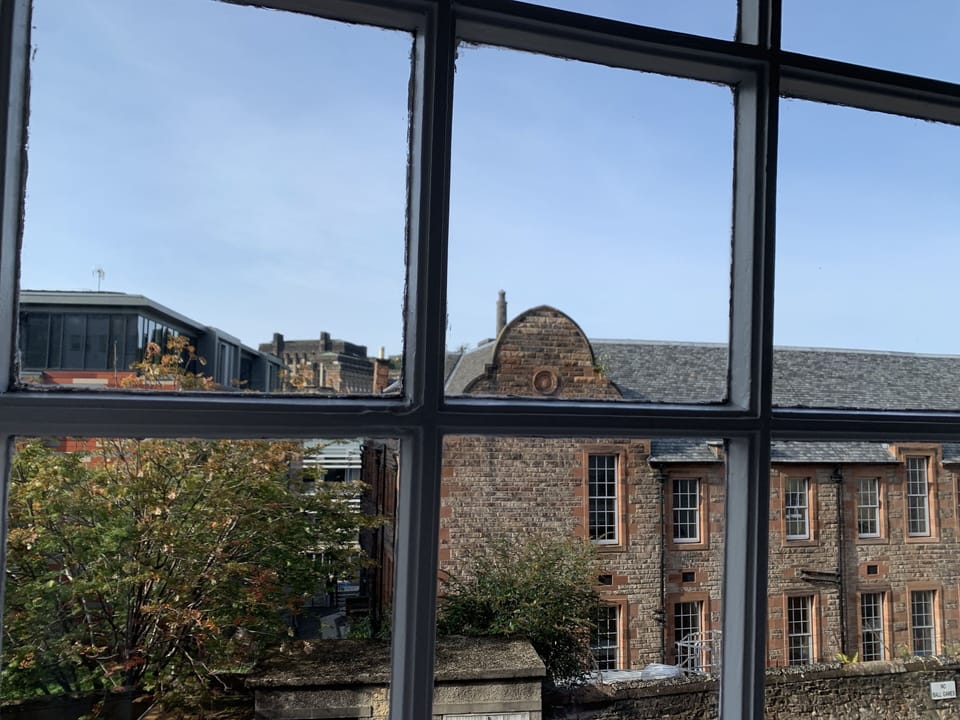 Calton Hill from bedroom 2