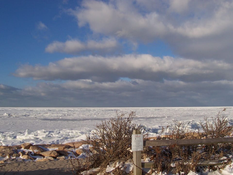 Paines Creek beach in winter - still beautiful!