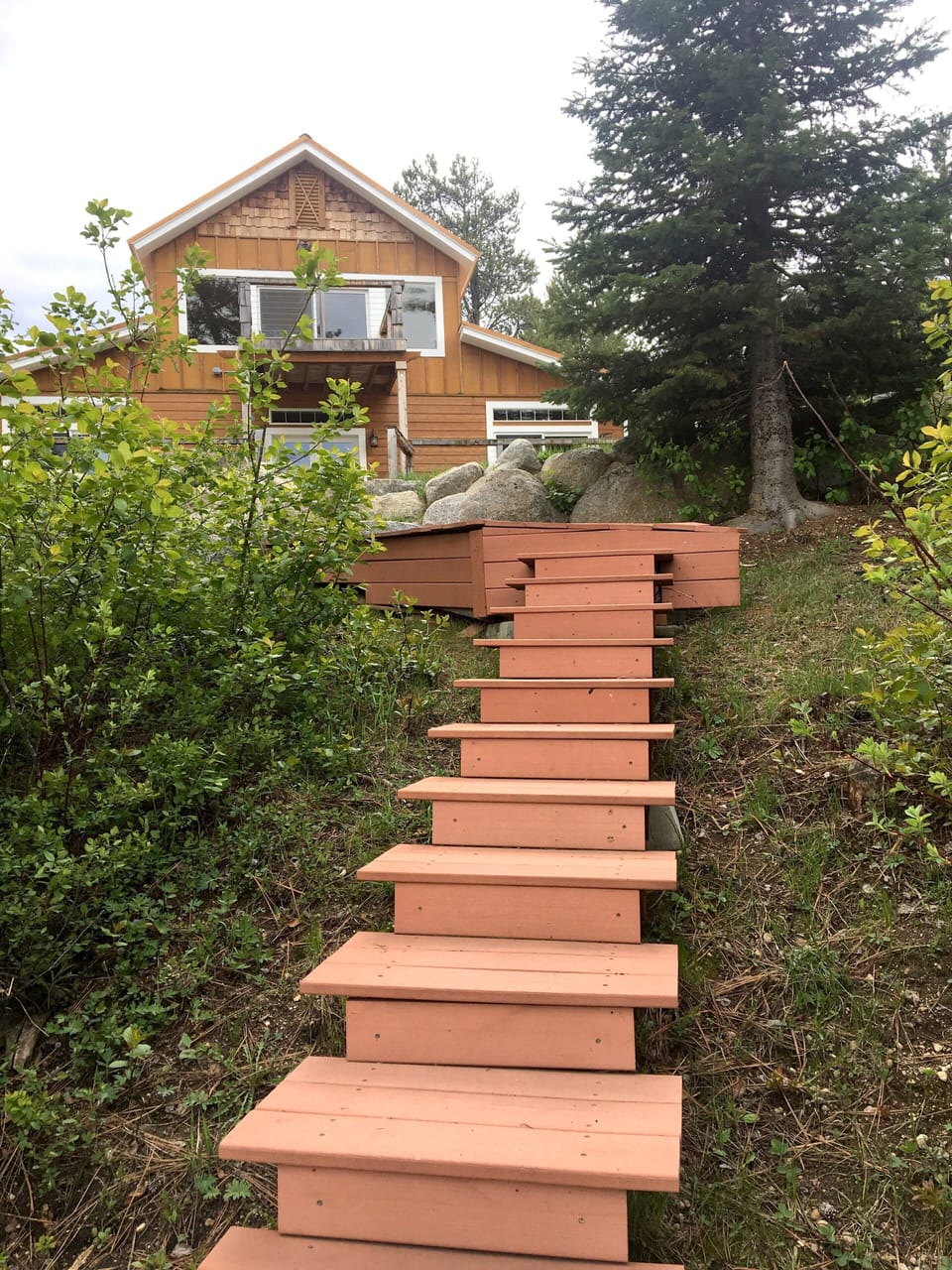 Stairs to small dock
