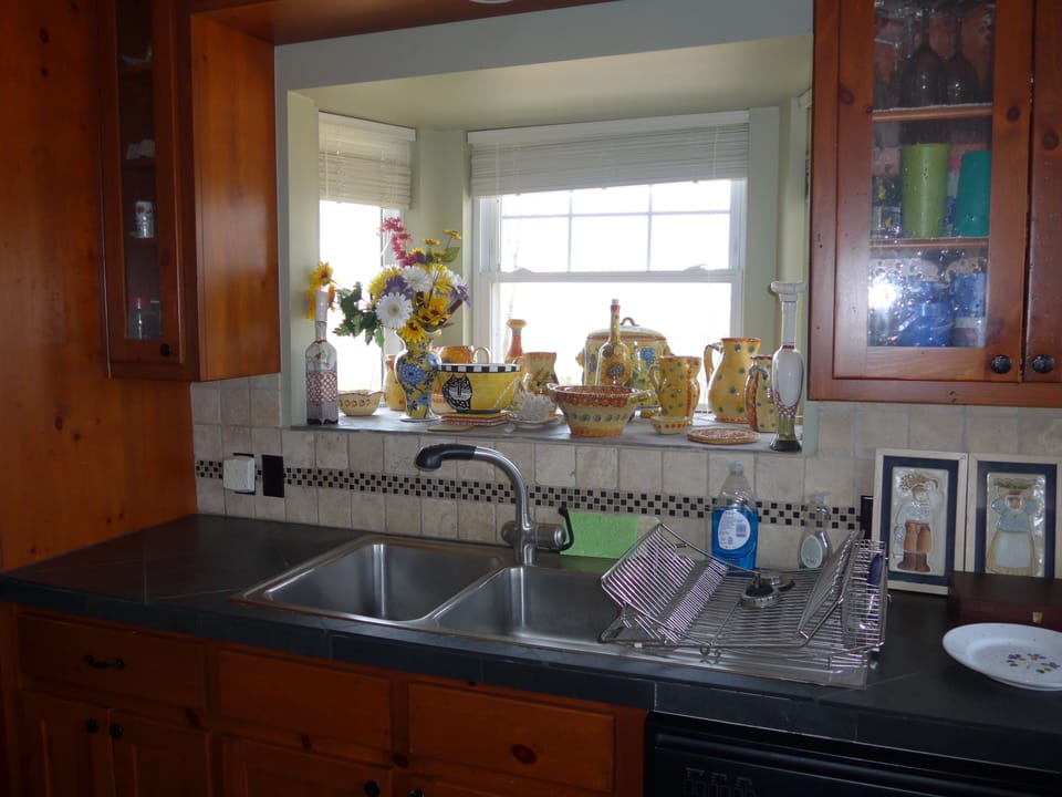 Kitchen Sink, window to outdoors