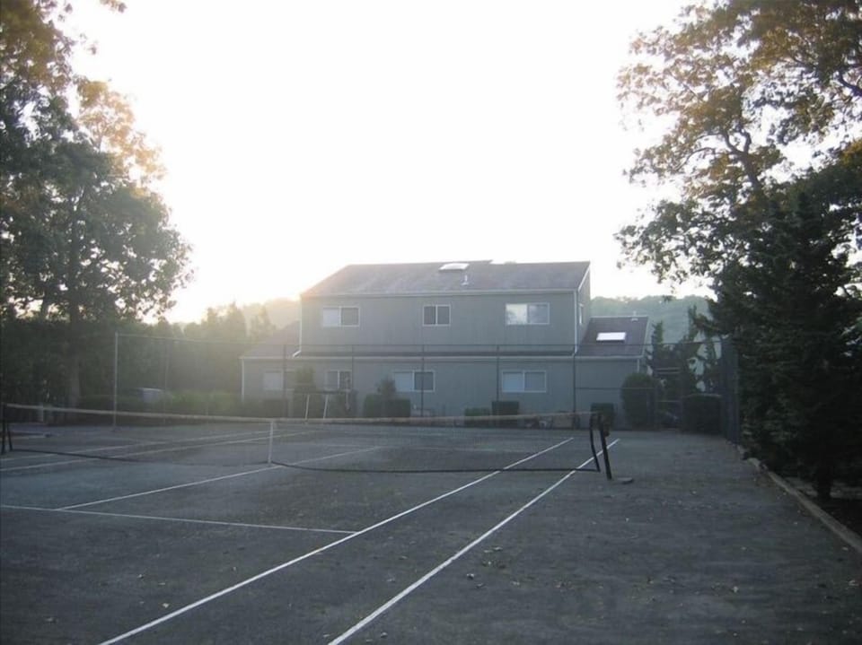 Tennis Court and House