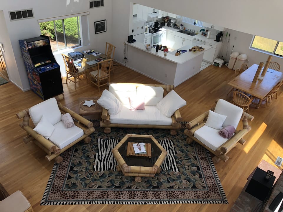 Great room view from above
