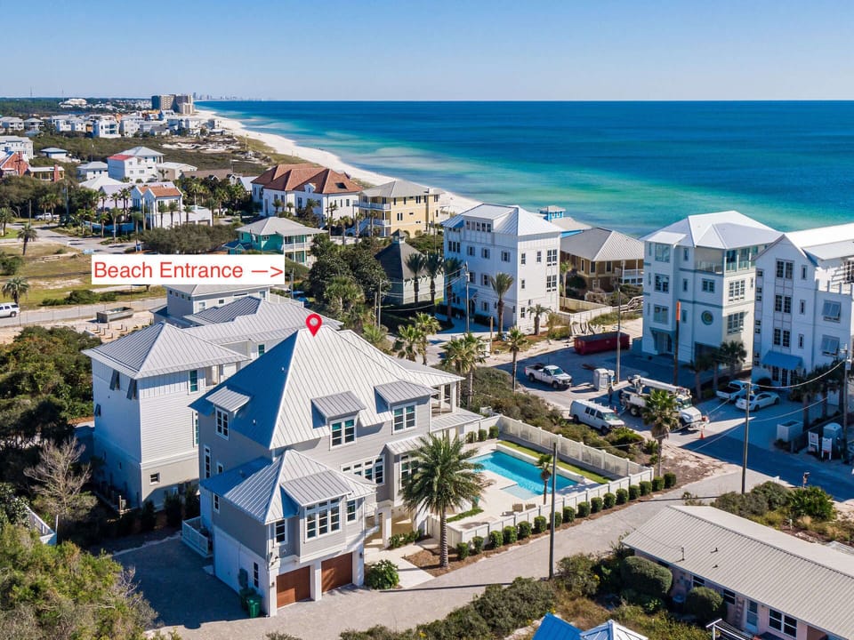 100 yards to the beach entrance