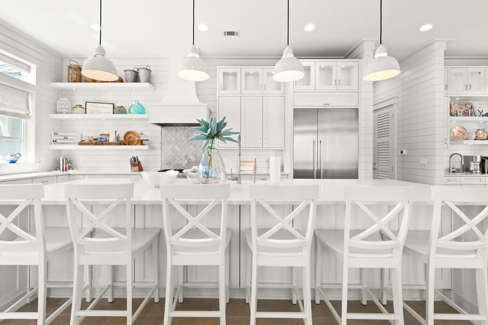 Gourmet kitchen with high-end appliances