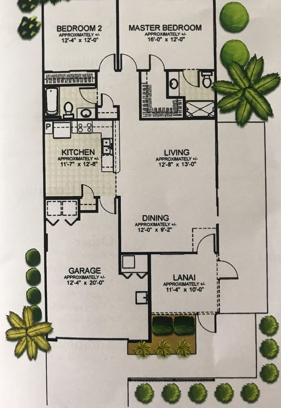 Actual layout of your rental property. 