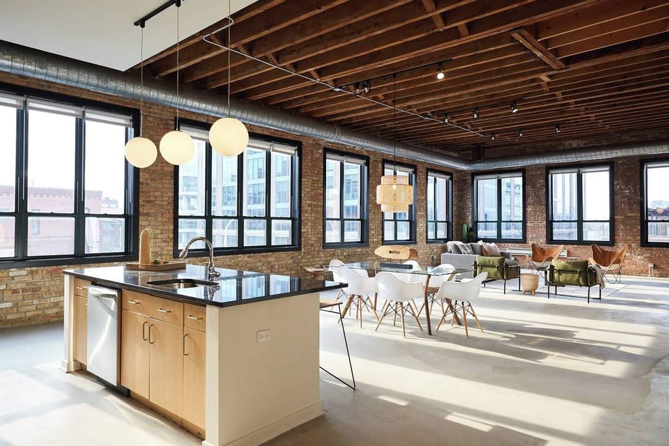 Massive open living space with beautiful views
