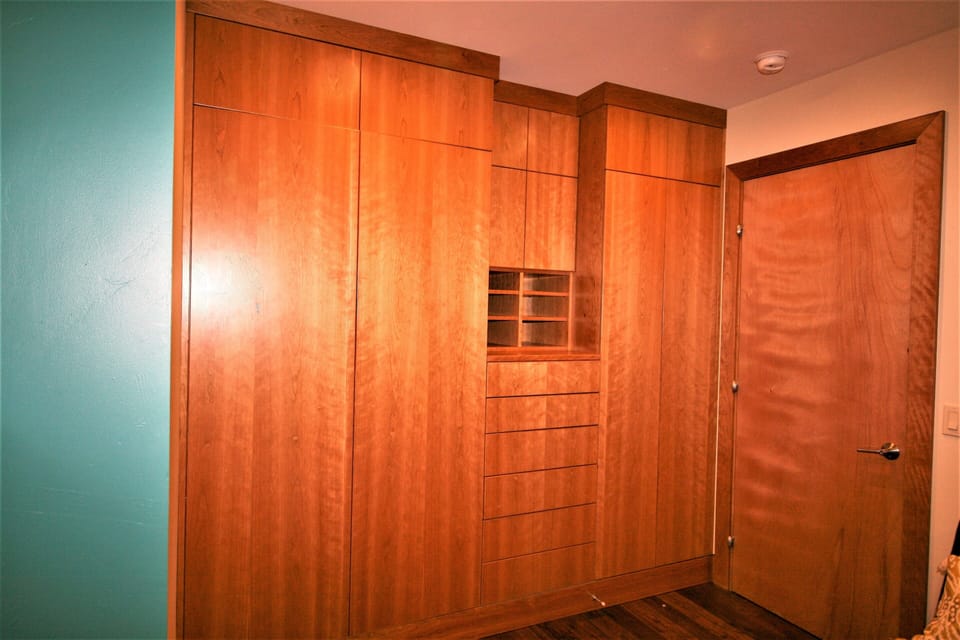 Master bedroom double closets
