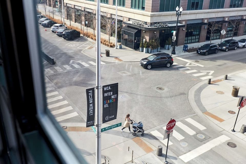 View from the living room windows