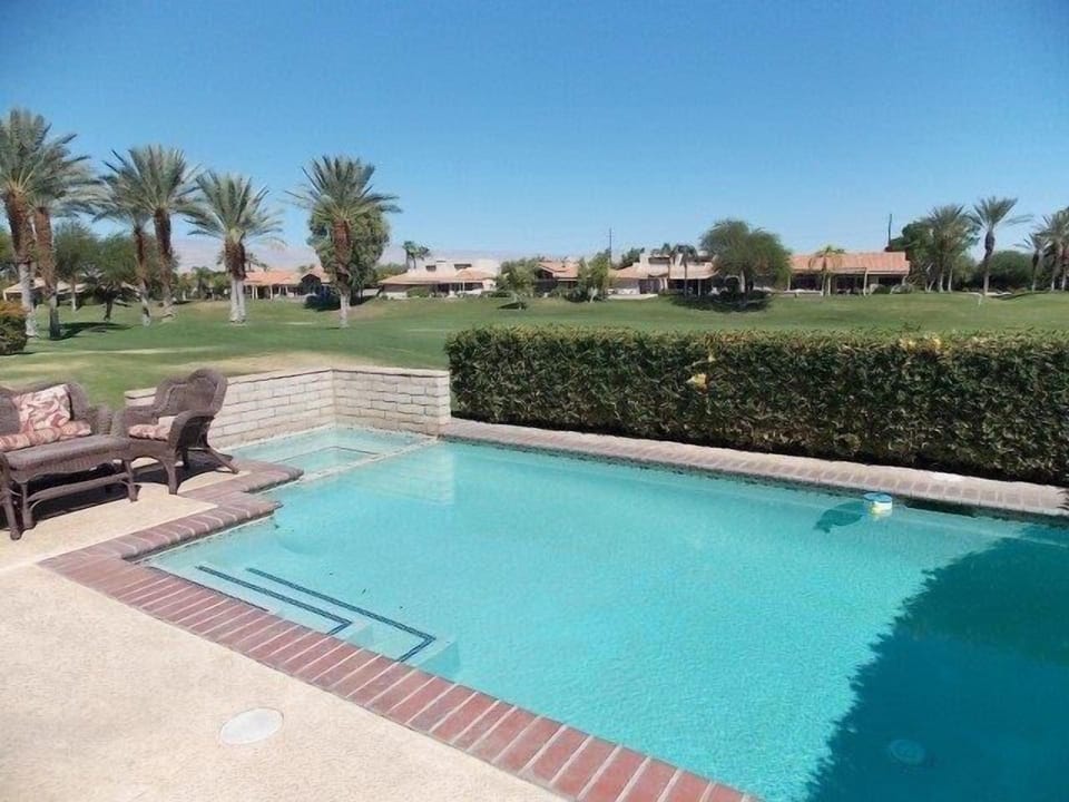 Private pool and spa overlooking fairway