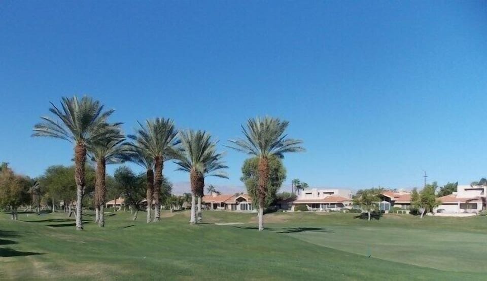 Northeast mountain view on 4th fairway on Pete Dye-Westin golf course.