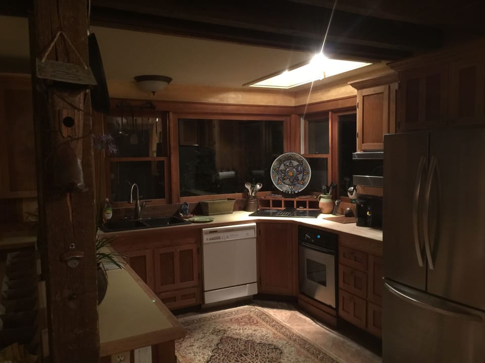 The kitchen.