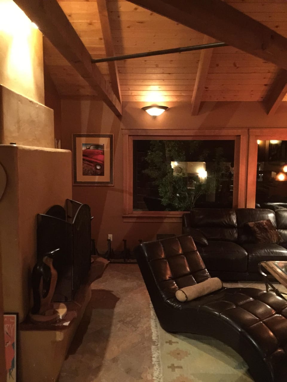 Fireplace lounging...

