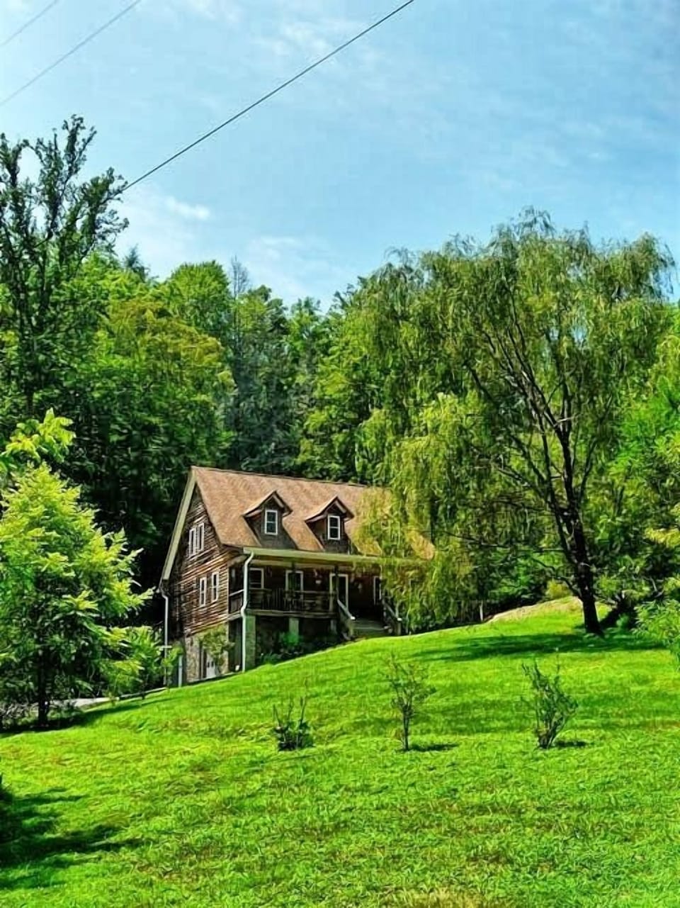Willow Tree - Front view of Willow Tree Lodge