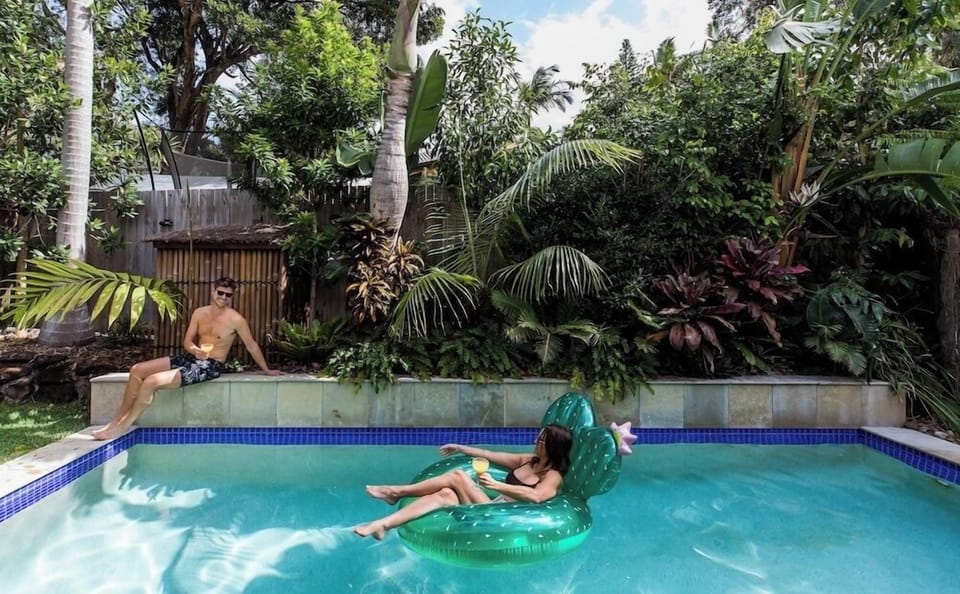 Swim in our secluded pool surrounded by rainforest gardens (4)