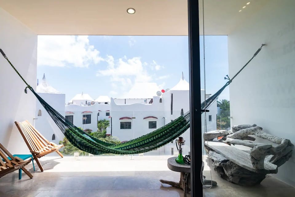 Terrace and hammock