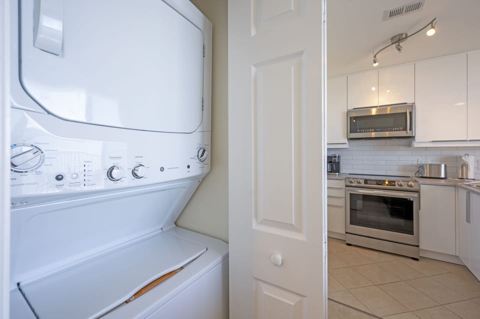 A big, new and quick washer and dryer.