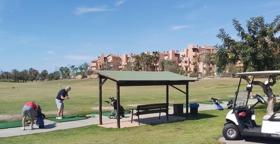Driving range.
