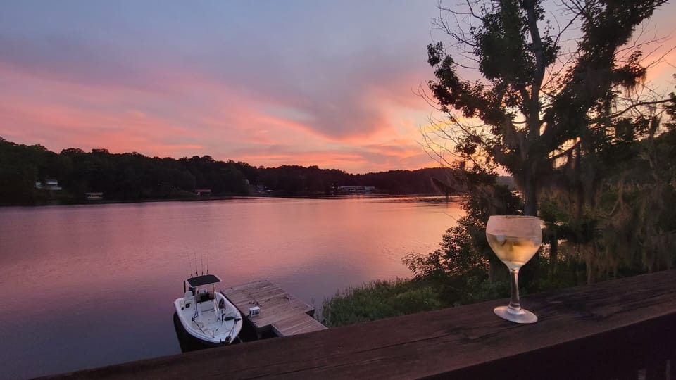 The most PERFECT sunset taken while relaxing on the deck! Taken July 25, 2026