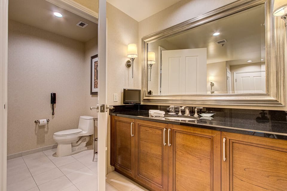 His Granite Vanity in 1 BR Master Suite