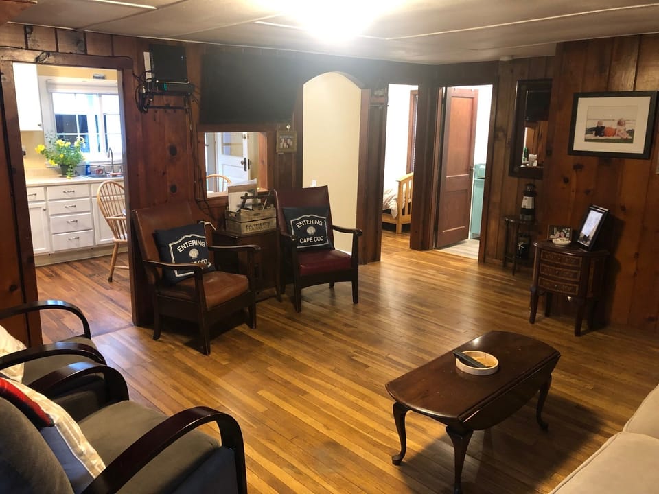 Living room looking toward kitchen