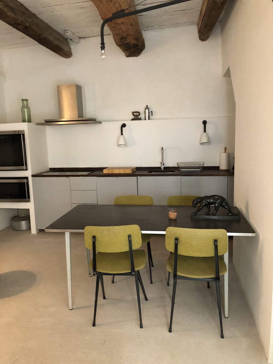 kitchen and dining area