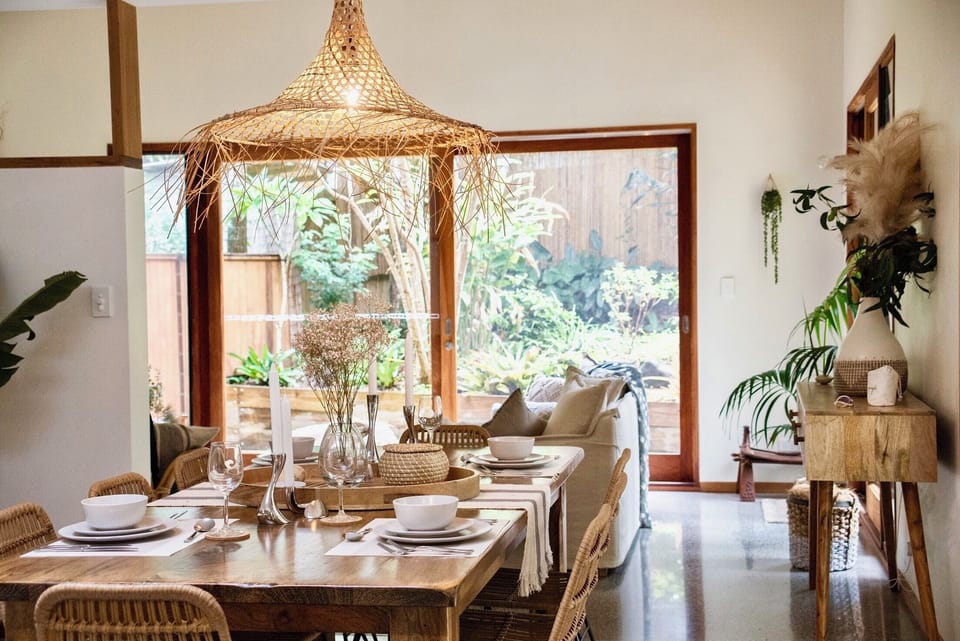Dining facilities for 8 at our stunning hardwood dining table