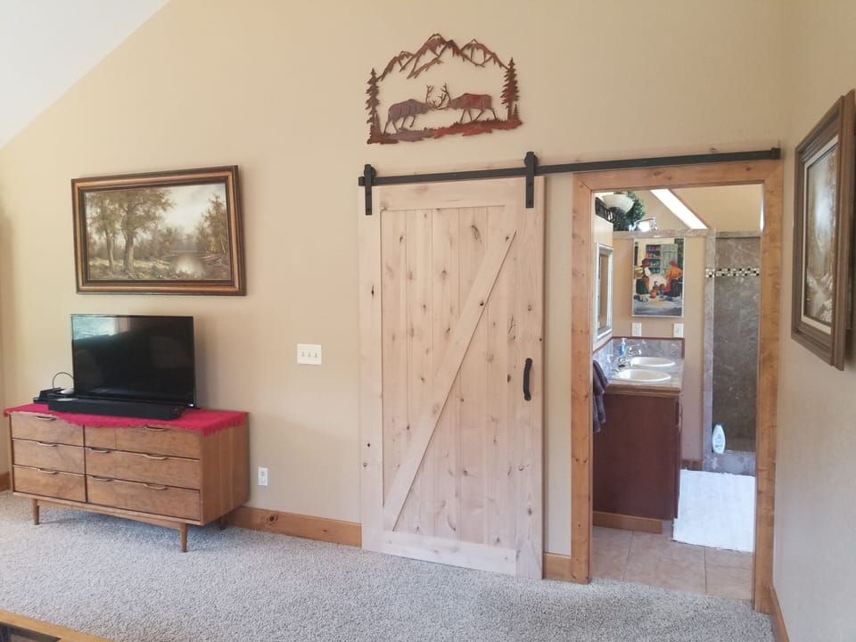 Master suite barn door