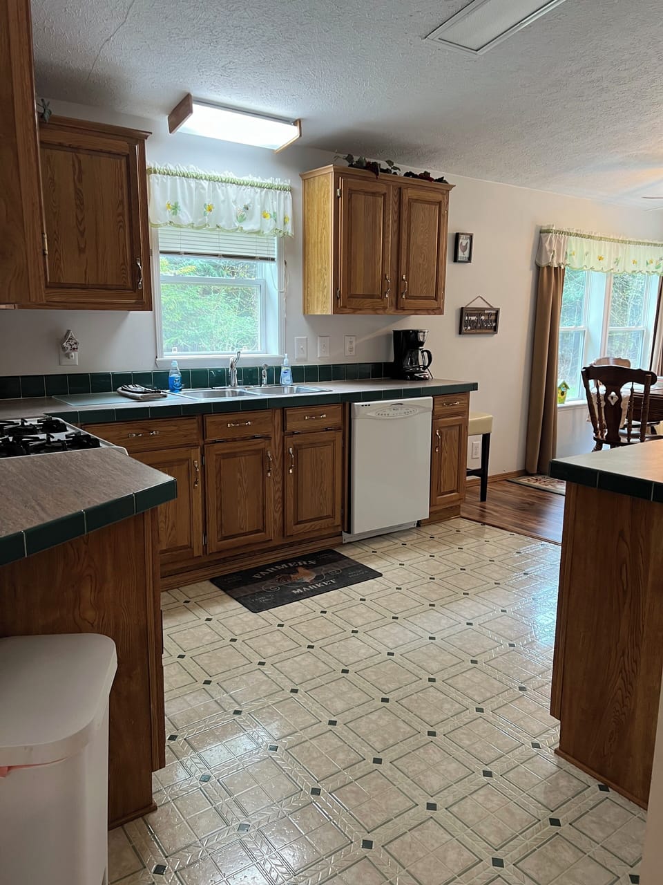 View of Kitchen from Living room area