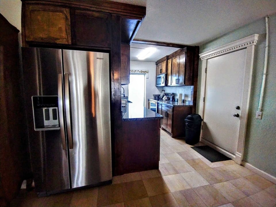 Floor, Refrigerator, Flooring, Indoors, Kitchen