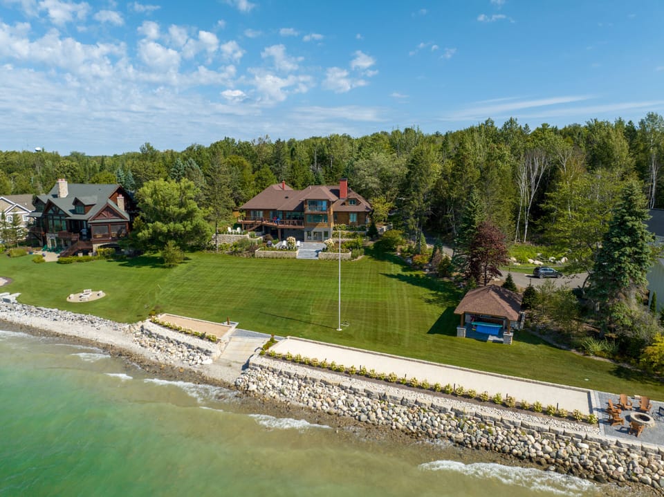 Wonderful 205' lake frontage to play in and out of Lake Charlevoix! 