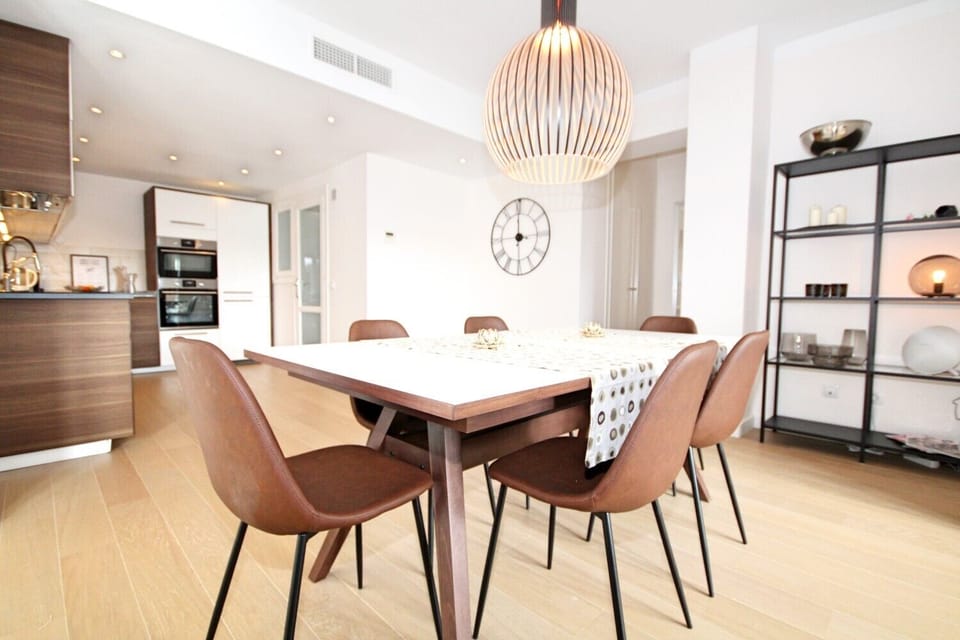 Dining area and kitchen