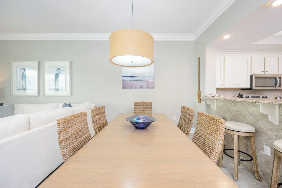 Enjoy a fun game night or family meal with beach views and experience memorable vacation moments