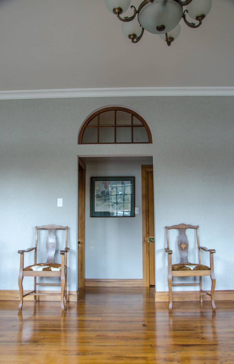 Living room leads to two king bedrooms.