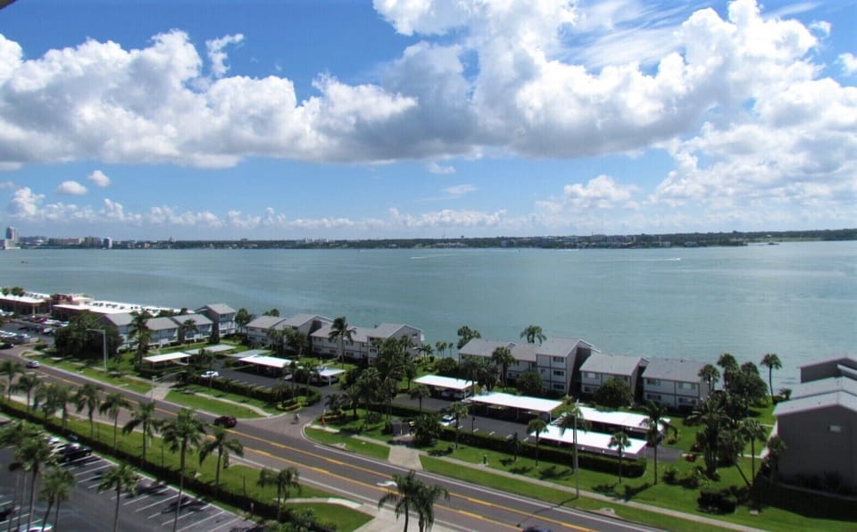 View From The Front Door Of The Intercoastal - This Is The View From The Front Door, Right Next To The Elevators. How Beautiful! There is Intercoastal Water on This Side, And The Beach On The Other Side.