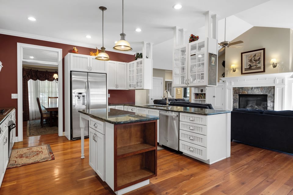 Fully stocked kitchen