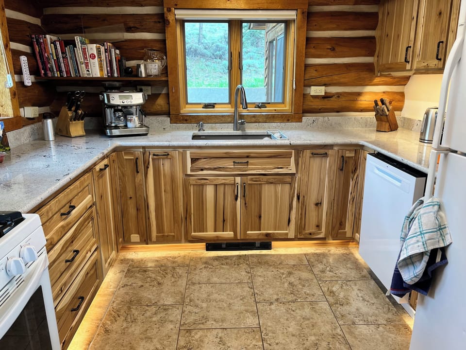 Newly remodeled kitchen with modern appliances