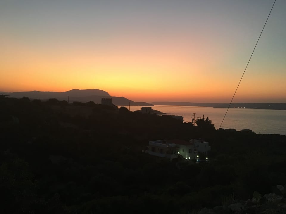 Sunset view from balcony