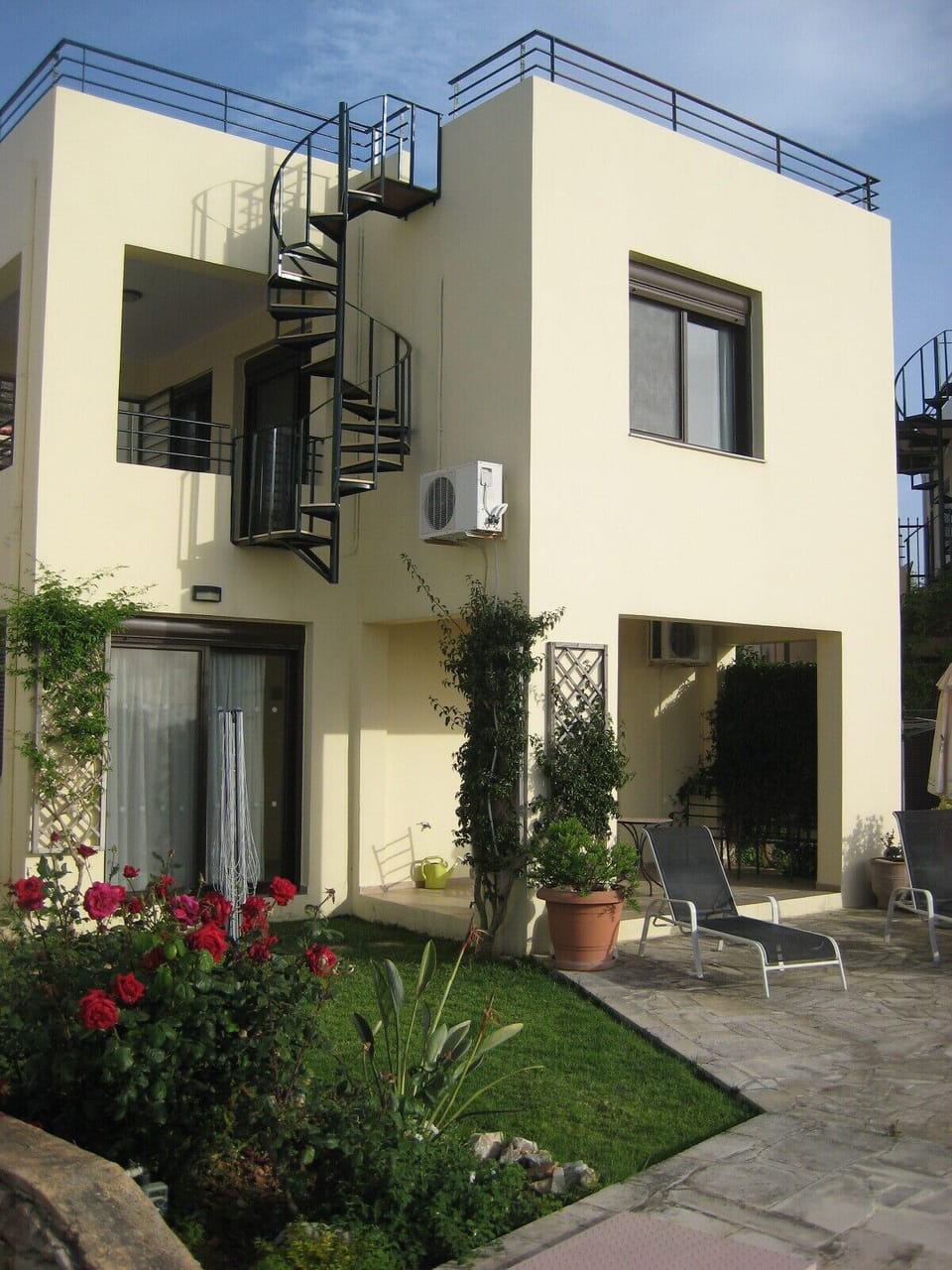 Private garden containing a mixture of plants