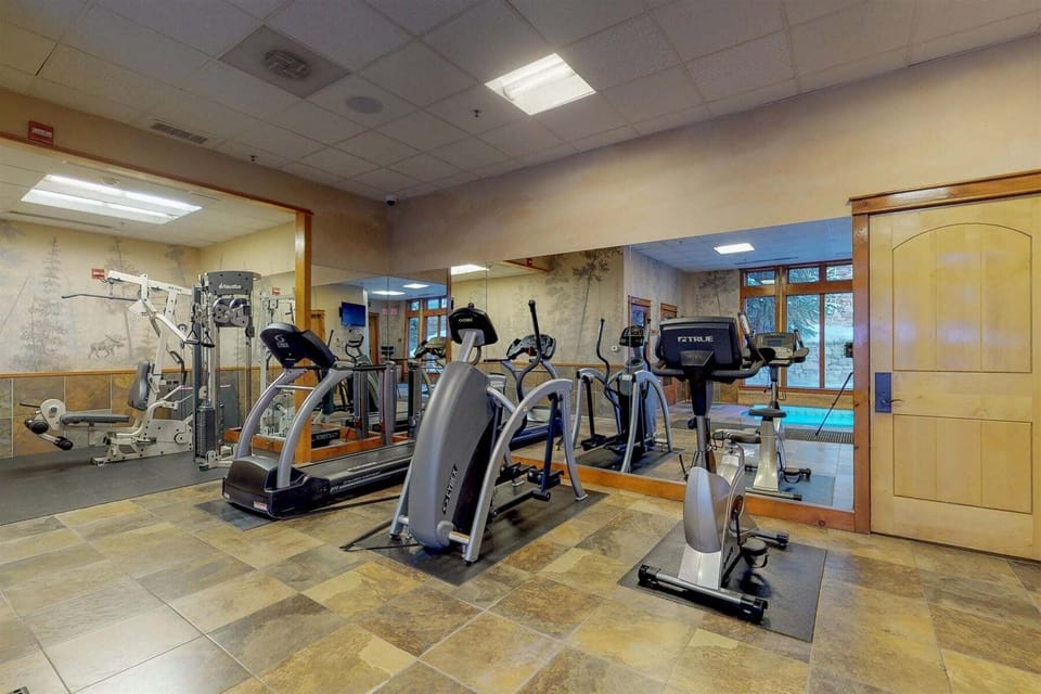 Fitness center at The Timbers