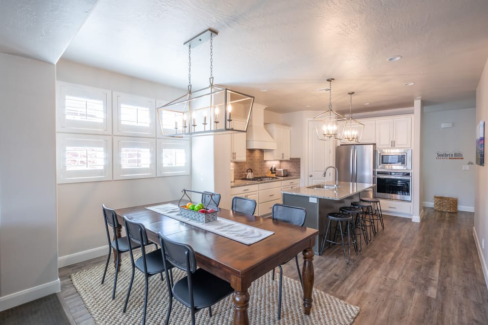 Dining Room - With an open and spacious floor plan, the Dining Room and Kitchen can accommodate meal preparations for groups large or small.