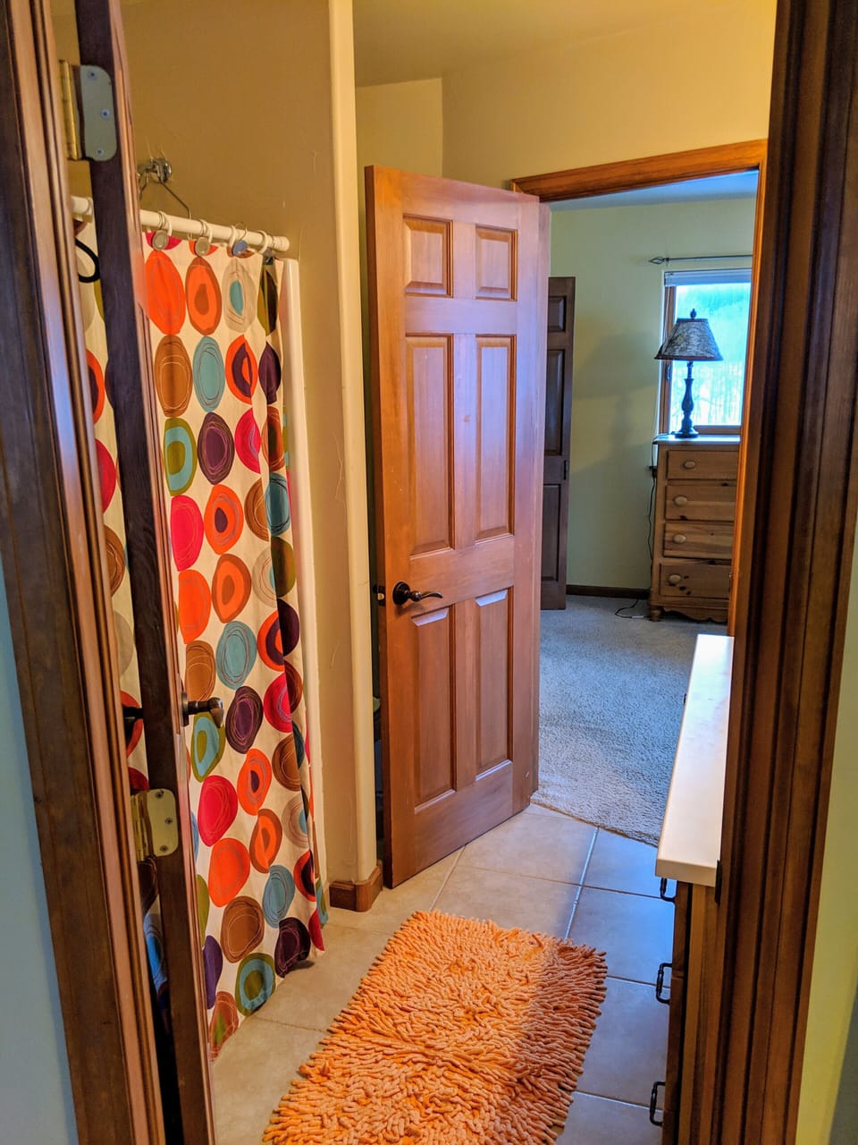 Bath between Upstairs Queen and bunk room
