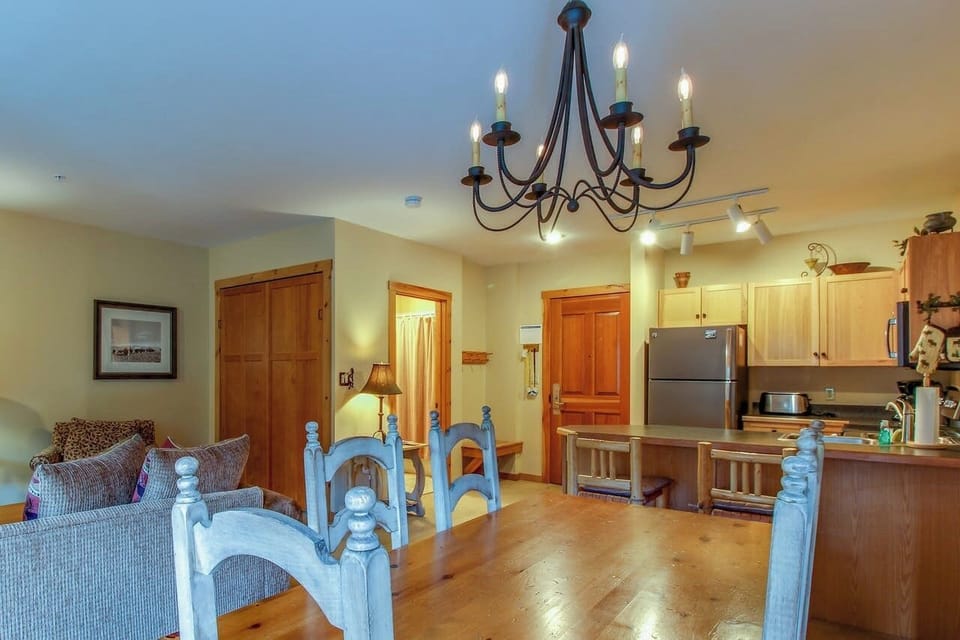 Dining area is the perfect setting for a holiday meal