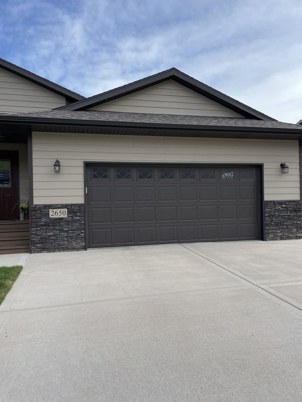 Two car garage