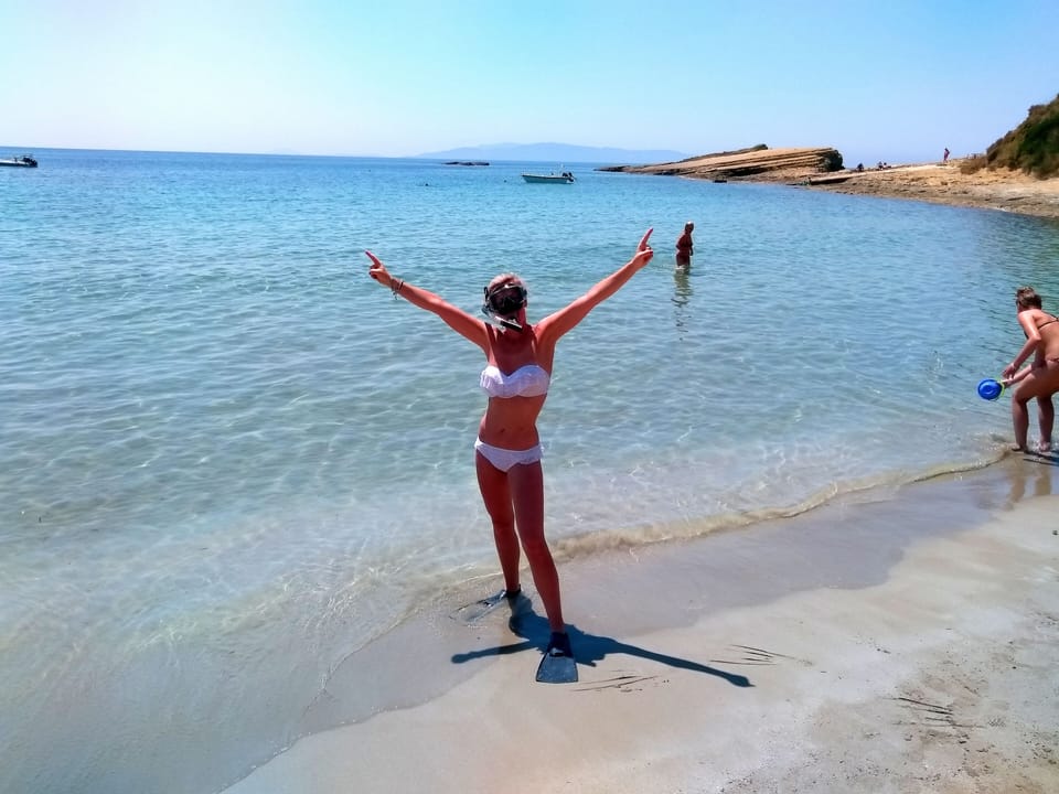 Happy guests are ready to discover the underwater world of Kefalonia!