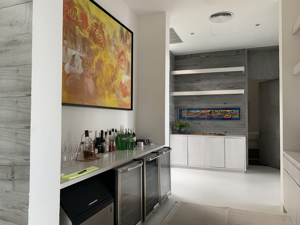 Bar at the inside living room