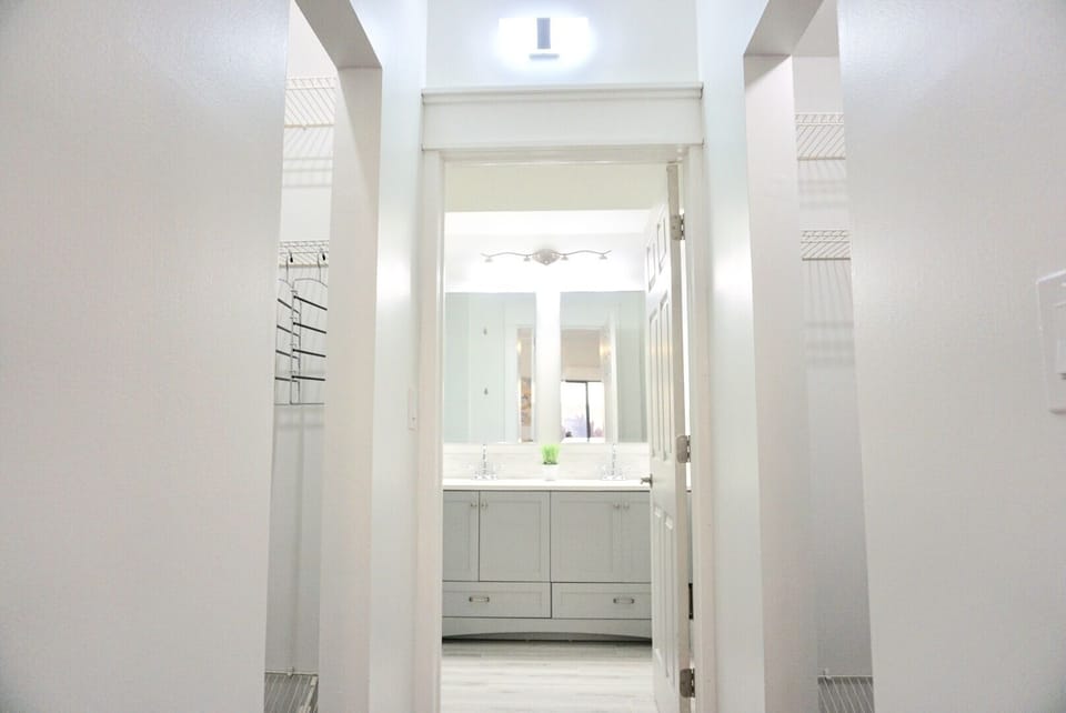 Ample closet space for a long or short stay 
