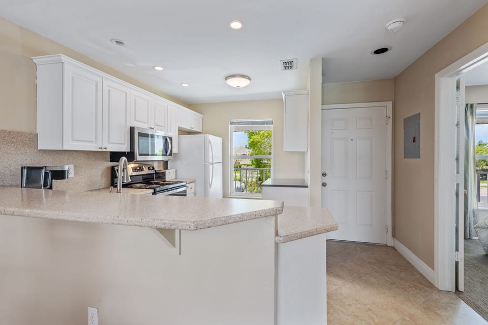 Kitchen and entry