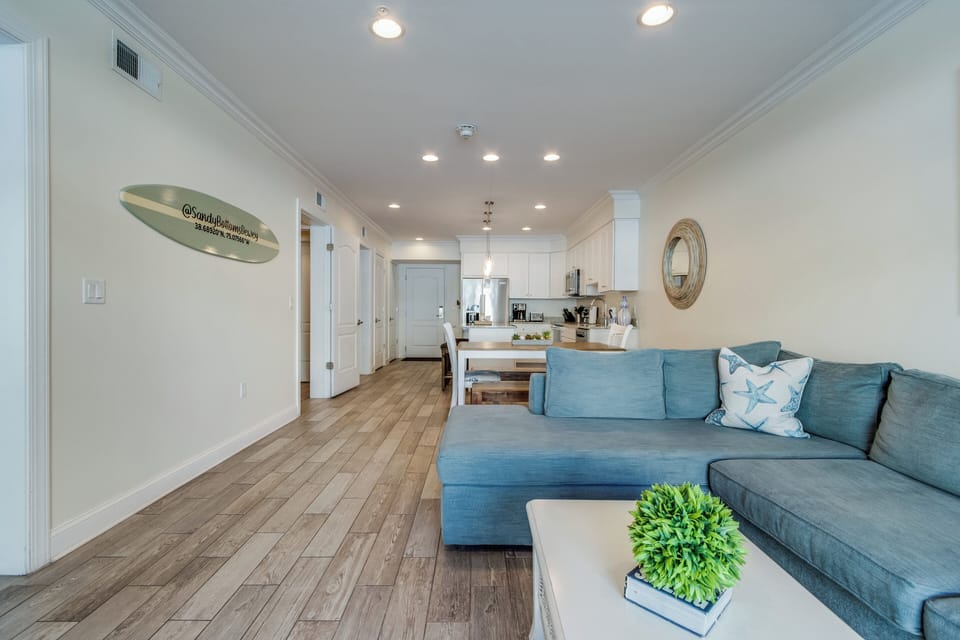 Spacious and open living area for everyone to be a part of the action