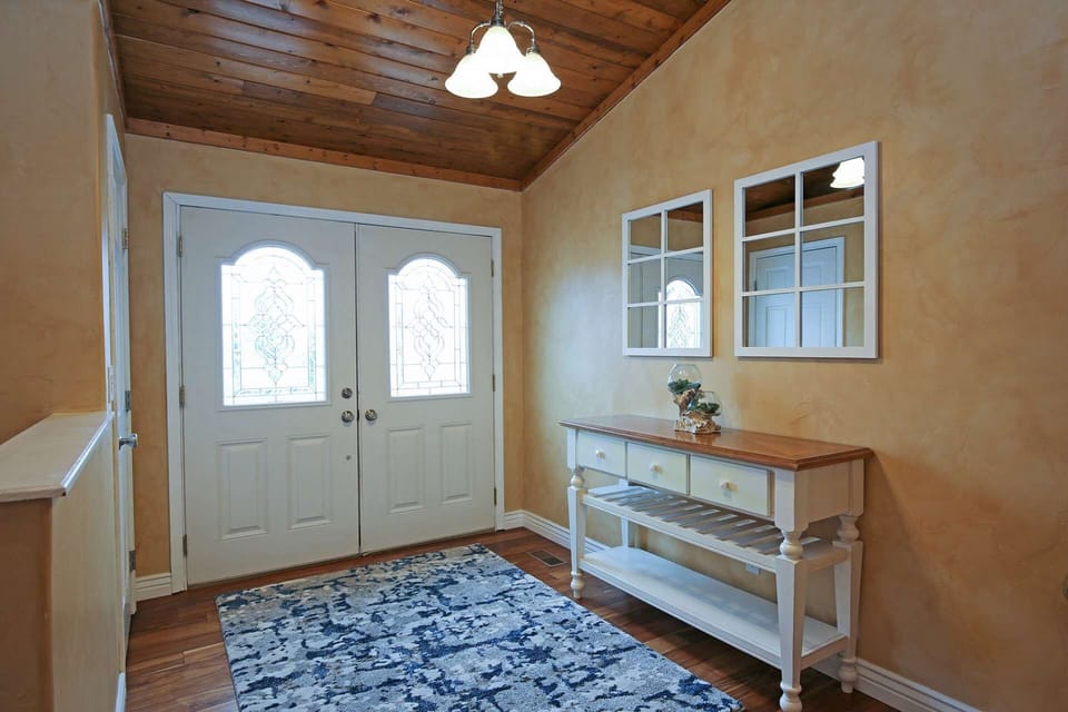 We love our home! Leaving your shoes at the door is appreciated.